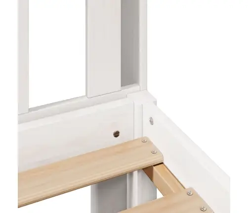 Gulta Ar Grāmatu Plauktu, Bez Matrača, 140X190 Cm, Priedes Koks Vidaxl