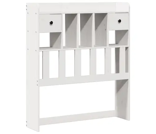 Gulta Ar Grāmatu Plauktu, Bez Matrača, 90X200 Cm, Priedes Koks Vidaxl