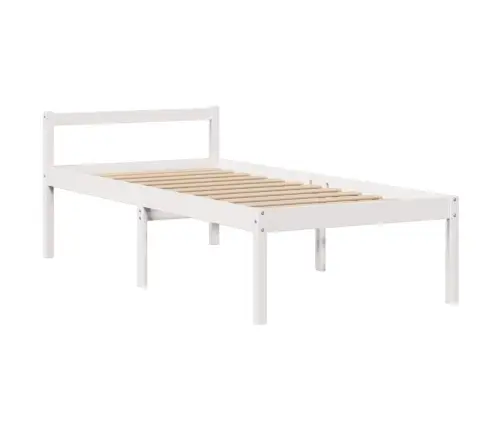 Gulta Ar Grāmatu Plauktu, Bez Matrača, 90X200 Cm, Priedes Koks Vidaxl