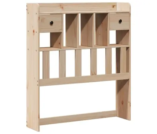 Gulta Ar Grāmatu Plauktu, Bez Matrača, 100X200 Cm, Priedes Koks Vidaxl