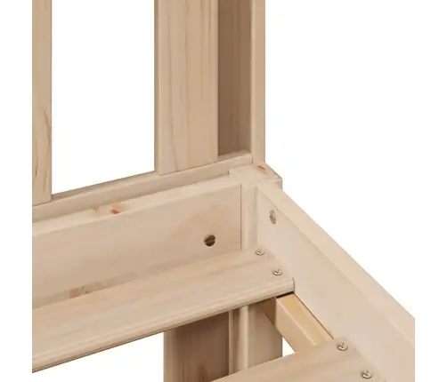 Lova Su Knygų Spinta Be Čiužinio, 160X200cm Pušies Masyvas