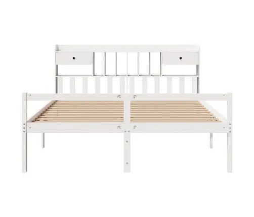 Gulta Ar Grāmatu Plauktu, Bez Matrača, 180X200 Cm, Priedes Koks Vidaxl