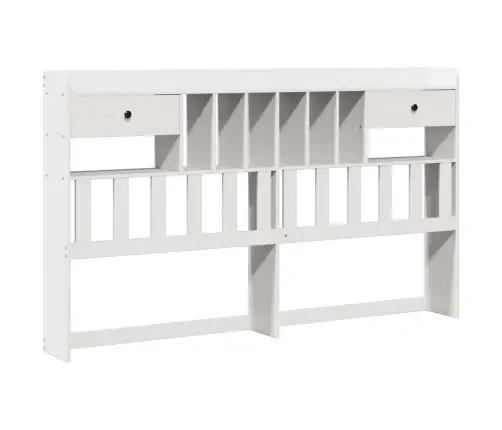 Gulta Ar Grāmatu Plauktu, Bez Matrača, 180X200 Cm, Priedes Koks Vidaxl