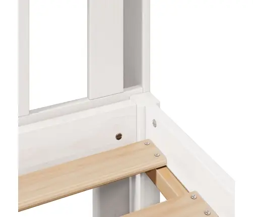 Gulta Ar Grāmatu Plauktu, Bez Matrača, 180X200 Cm, Priedes Koks Vidaxl