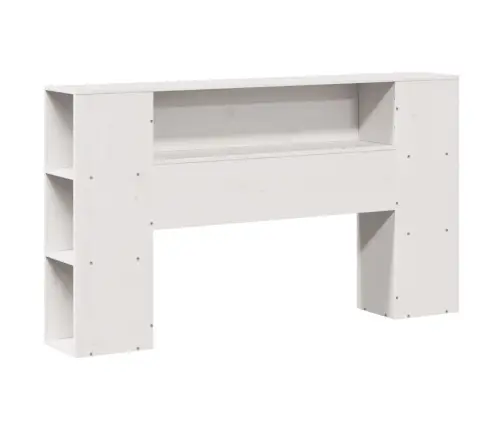 Lova Su Knygų Spinta Be Čiužinio, Balta, 150X200cm Pušis