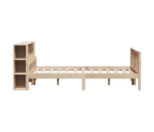 Riiuliga Voodiraam Ilma Madratsita, 160X200 cm Männipuit