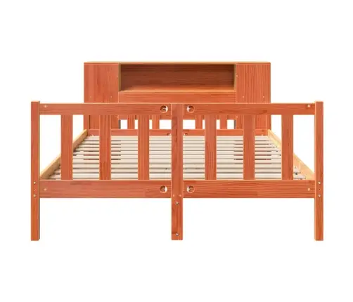 Lova Su Knygų Spinta Be Čiužinio, Rudas, 160X200cm Pušis