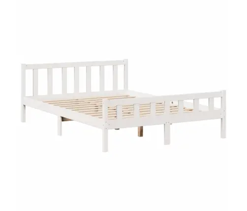 Gulta Ar Grāmatu Plauktu, Bez Matrača, 150X200 Cm, Priedes Koks Vidaxl