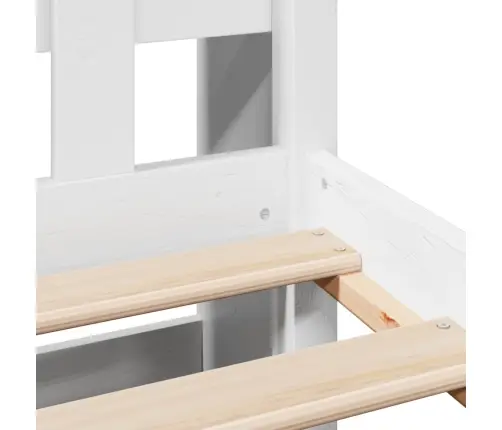 Gulta Ar Grāmatu Plauktu, Bez Matrača, 150X200 Cm, Priedes Koks Vidaxl