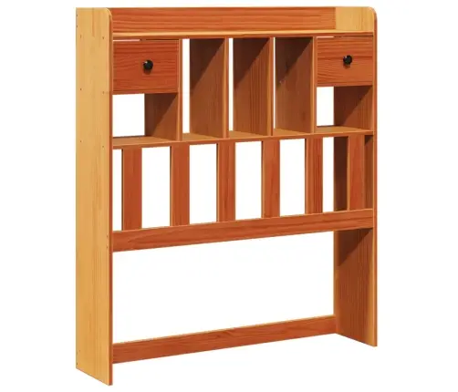 Gulta Ar Grāmatu Plauktu, Bez Matrača, 75X190 Cm, Priede Vidaxl