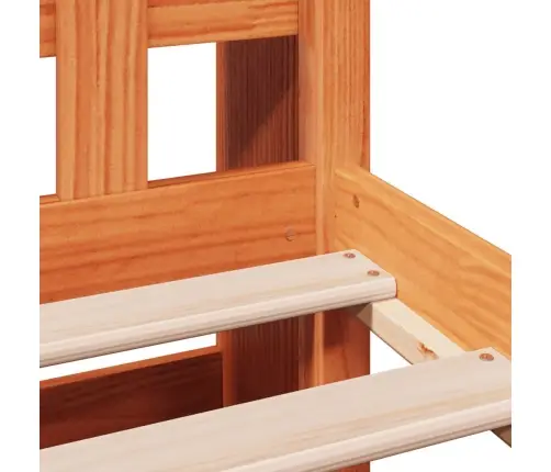 Gulta Ar Grāmatu Plauktu, Bez Matrača, 75X190 Cm, Priede Vidaxl