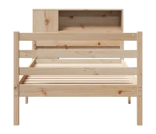 Lova Su Knygų Spinta Be Čiužinio, 100X200cm Pušies Masyvas