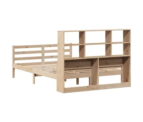 Riiuliga Voodiraam Ilma Madratsita, 150 X 200 cm Männipuit