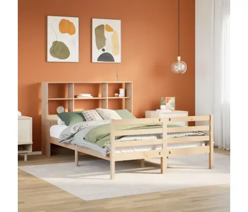 Riiuliga Voodiraam Ilma Madratsita, 150 X 200 cm Männipuit