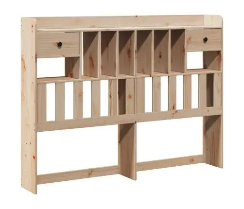 Gulta Ar Grāmatu Plauktu, Bez Matrača, 150X200 Cm, Priedes Koks Vidaxl