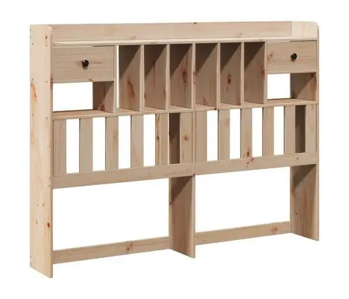 Gulta Ar Grāmatu Plauktu, Bez Matrača, 160X200 Cm, Priedes Koks Vidaxl