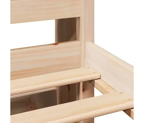 Gulta Ar Grāmatu Plauktu, Bez Matrača, 160X200 Cm, Priedes Koks Vidaxl