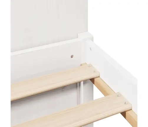 Gulta Ar Grāmatu Plauktu, Bez Matrača, 140X200 Cm, Priedes Koks Vidaxl