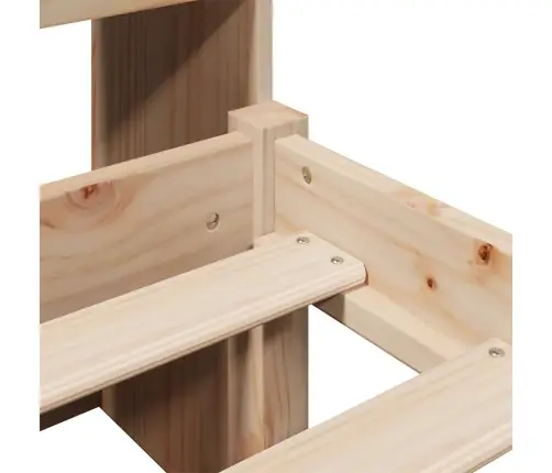 Gulta Ar Grāmatu Plauktu, Bez Matrača, 180X200 Cm, Priedes Koks Vidaxl