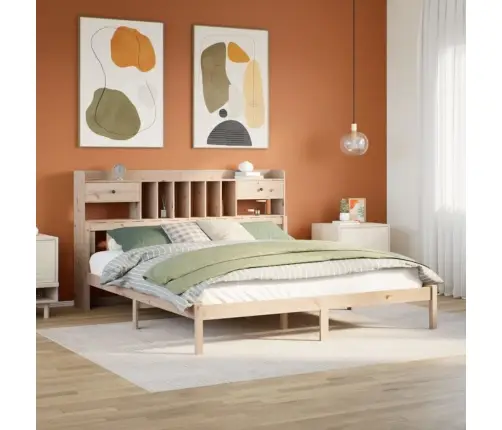 Riiuliga Voodiraam Ilma Madratsita, 180X200 cm Männipuit