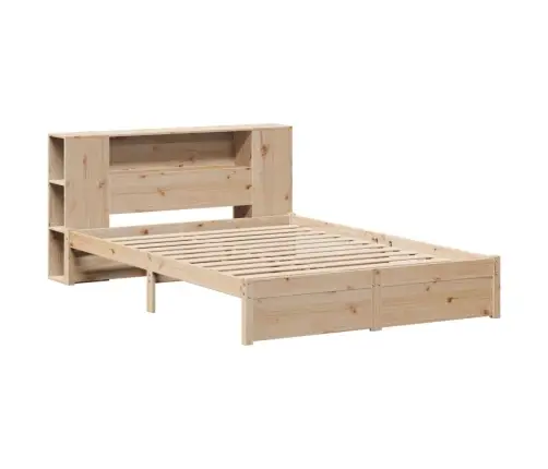 Riiuliga Voodiraam Ilma Madratsita, 140X200 cm Männipuit