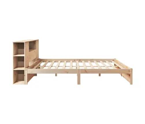 Lova Su Knygų Spinta Be Čiužinio, 180X200cm Pušies Masyvas