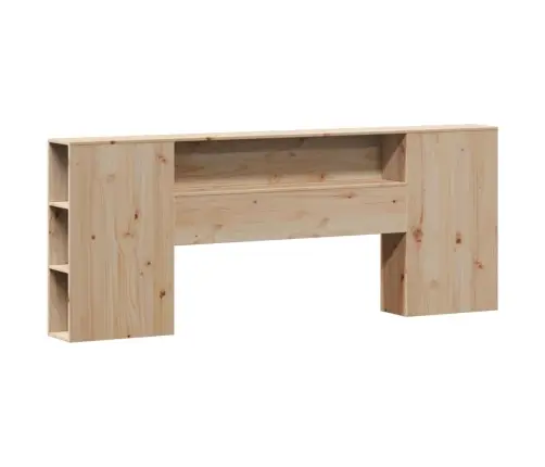 Lova Su Knygų Spinta Be Čiužinio, 180X200cm Pušies Masyvas