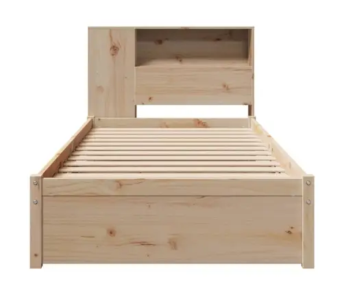 Riiuliga Voodiraam Ilma Madratsita, 75X190 cm Männipuit