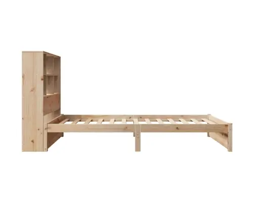 Riiuliga Voodi Ilma Madratsita, 90 X 190 cm Männipuit