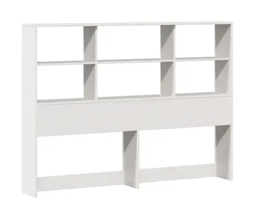 Lova Su Knygų Spinta Be Čiužinio, Balta, 140X200cm Pušis