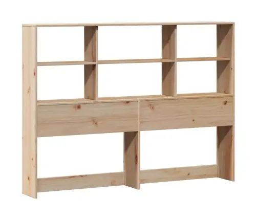 Lova Su Knygų Spinta Be Čiužinio, 160X200cm Pušies Masyvas