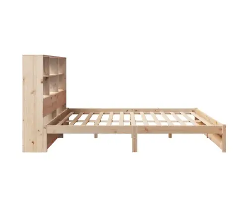 Lova Su Knygų Spinta Be Čiužinio, 180X200cm Pušies Masyvas