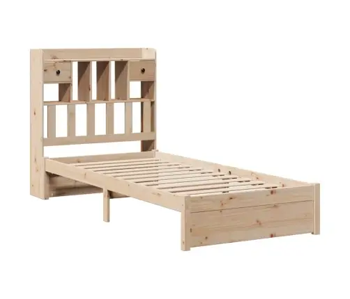 Riiuliga Voodiraam Ilma Madratsita, 75X190 cm Männipuit