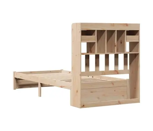 Riiuliga Voodiraam Ilma Madratsita, 75X190 cm Männipuit