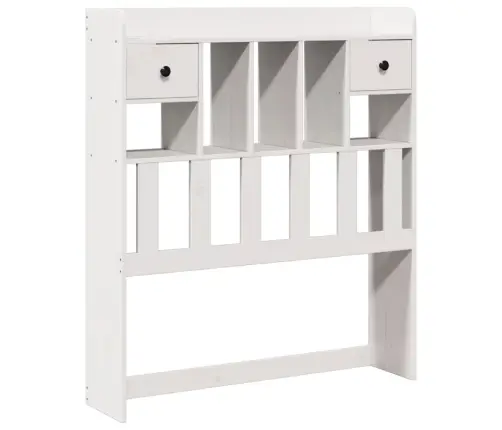 Gulta Ar Grāmatu Plauktu, Bez Matrača, 90X190 Cm, Priedes Koks Vidaxl