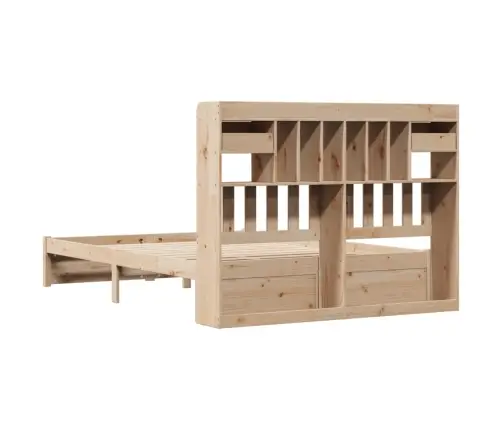 Riiuliga Voodiraam Ilma Madratsita, 140X200 cm Männipuit