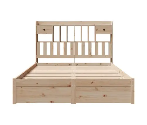 Riiuliga Voodiraam Ilma Madratsita, 150 X 200 cm Männipuit