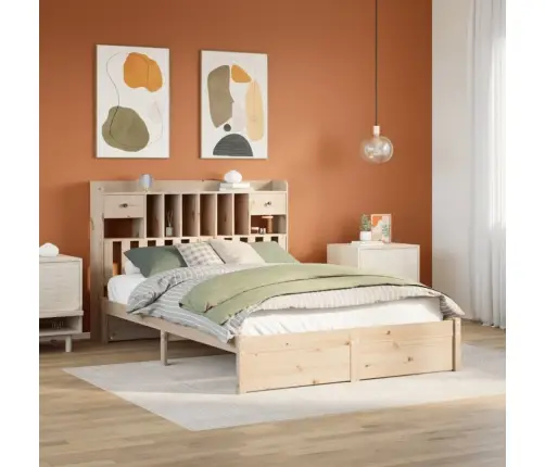 Riiuliga Voodiraam Ilma Madratsita, 160X200 cm Männipuit