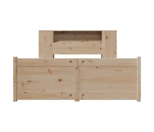 Riiuliga Voodiraam Ilma Madratsita, 120X190 cm Männipuit