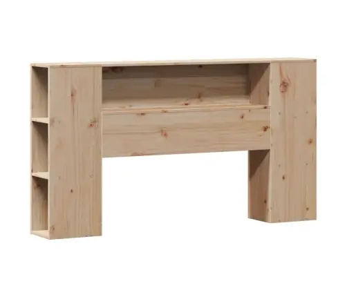 Lova Su Knygų Spinta Be Čiužinio, 140X190cm Pušies Masyvas