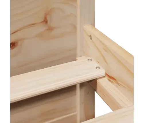 Lova Su Knygų Spinta Be Čiužinio, 160X200cm Pušies Masyvas