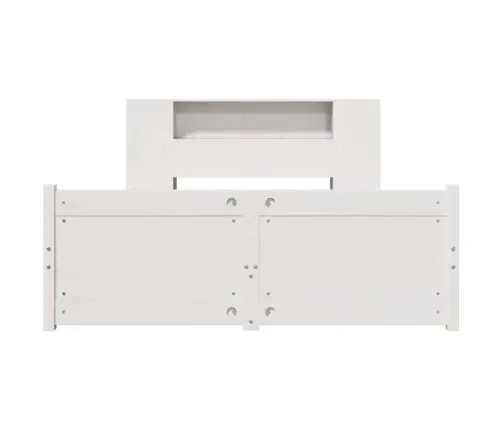 Gulta Ar Grāmatu Plauktu, Bez Matrača, 160X200 Cm, Priedes Koks Vidaxl