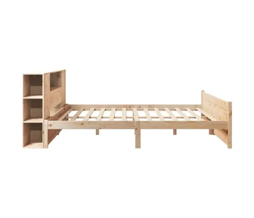 Lova Su Knygų Spinta Be Čiužinio, 180X200cm Pušies Masyvas