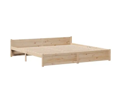 Lova Su Knygų Spinta Be Čiužinio, 180X200cm Pušies Masyvas