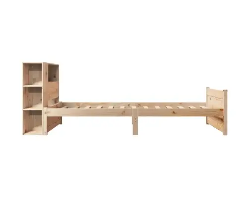 Riiuliga Voodiraam Ilma Madratsita, 75X190 cm Männipuit