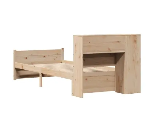 Riiuliga Voodiraam Ilma Madratsita, 75X190 cm Männipuit