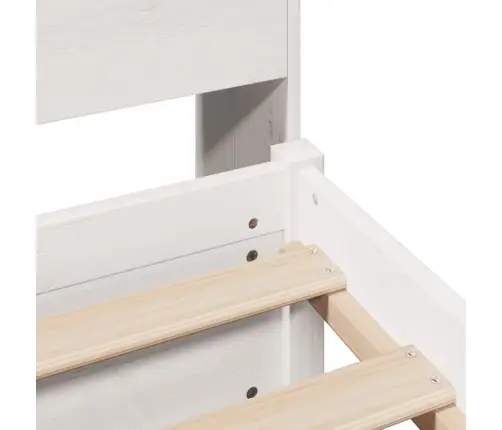 Gulta Ar Grāmatu Plauktu, Bez Matrača, 90X190 Cm, Priedes Koks Vidaxl