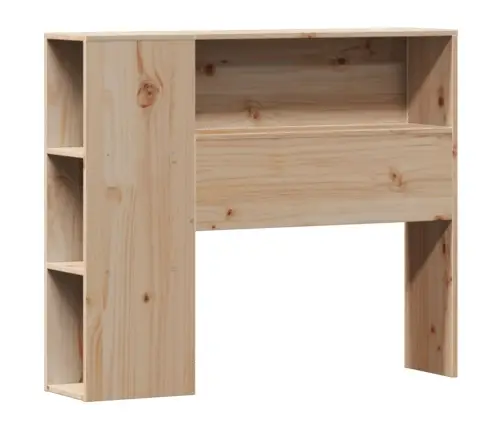 Lova Su Knygų Spinta Be Čiužinio, 90X200cm Pušies Masyvas