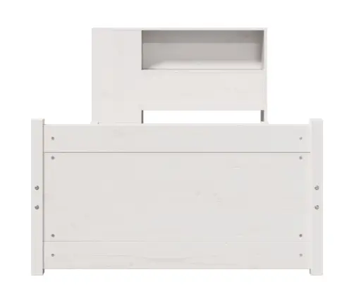 Gulta Ar Grāmatu Plauktu, Bez Matrača, 90X200 Cm, Priedes Koks Vidaxl