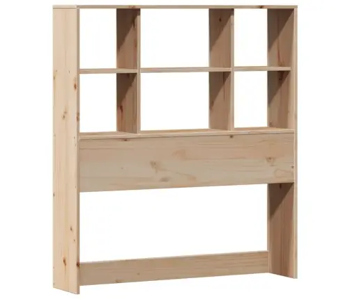 Gulta Ar Grāmatu Plauktu, Bez Matrača, 90X200 Cm, Priedes Koks Vidaxl